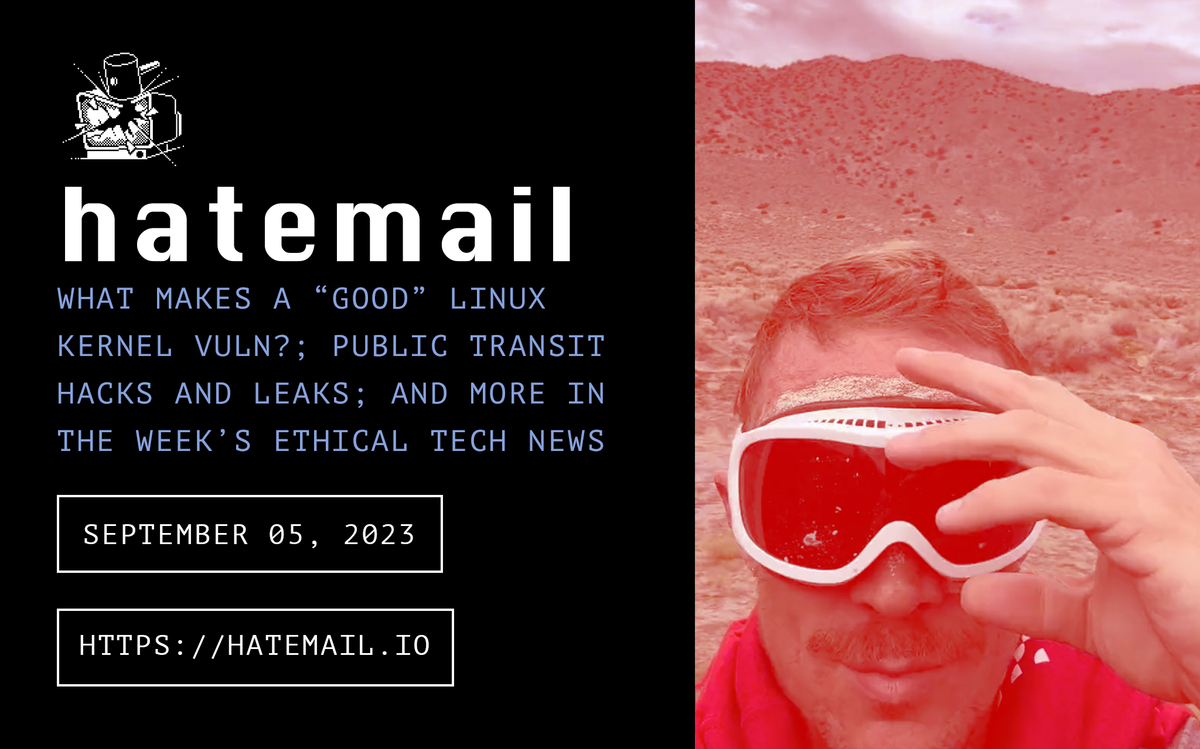 hatemail tech newsletter 2023-09-05