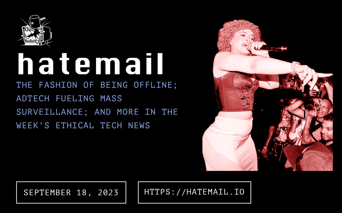 hatemail tech newsletter 2023-09-18