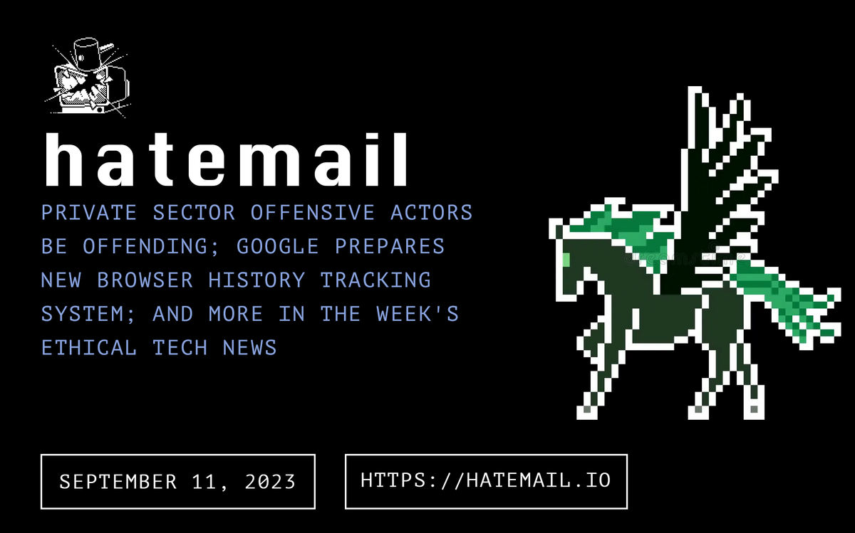 hatemail tech newsletter 2023-09-11